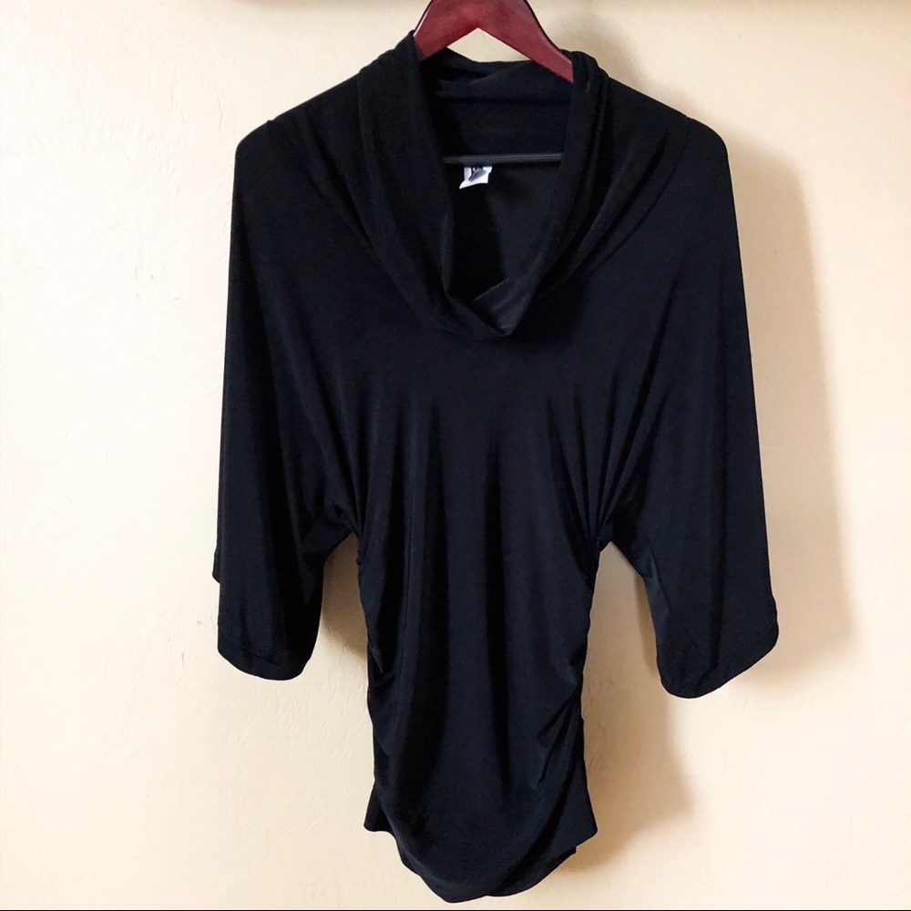 Cowl Neck Ruched Blouse